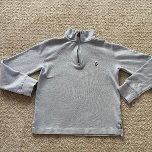 Boys Cotton Interlock Quarter-Zip Pullover by Polo